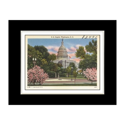 Art Print - Washington DC Postcard - U. S. Capitol, Washington, D. C. 7