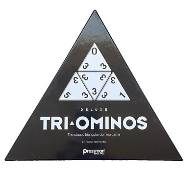 Deluxe Tri-Ominos By Pressman 2017  Age 7 to Adult 2-4 Players Sealed