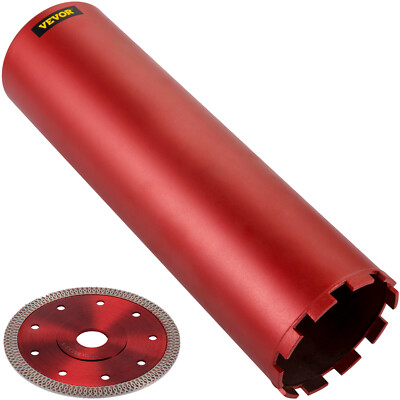 VEVOR Wet Diamond Core Drill 5'' Bit Hole Saw for Concrete Brick & Hard Material