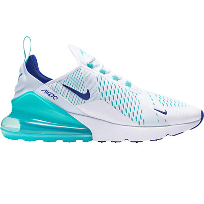 BRAND NEW Nike AIR MAX 270 Men's White Hyper Jade Deep Royal Blue US Sizes 7-14