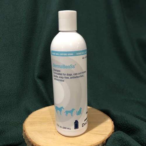 Dechra DermaBenSs Antimicrobial Shampoo for Dogs Cats Horses 12oz NEW Exp. 08/23