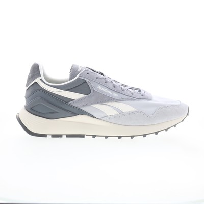 Reebok Classic Leather Legacy AZ Mens Gray Suede Lifestyle Sneakers Shoes