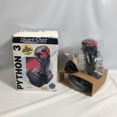 Quick Shot Python 3 Analog Stick (Sega Genesis) Model QS-135 - TESTED - RARE