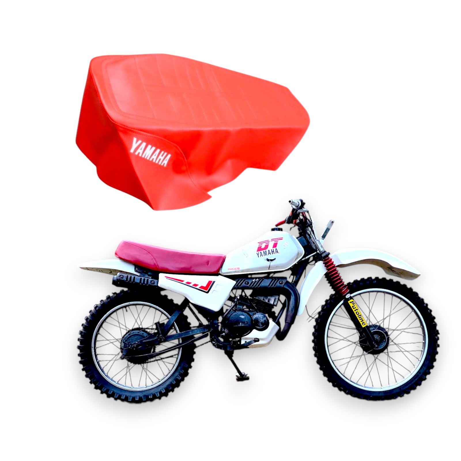 Sitzbezug für Yamaha DT 50 MX / DT 80 MX rot Sitzbank Bezug | eBay.de