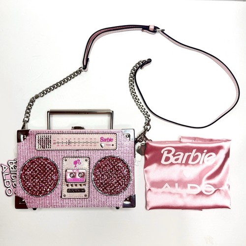 NEW! Aldo X Barbie Barbiebeat Crystal Boombox Crossbody Bag