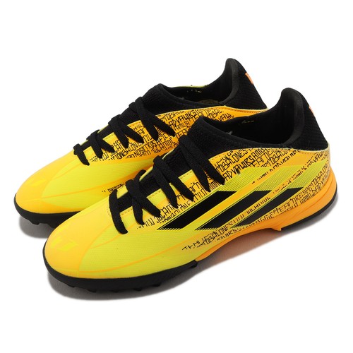 

adidas X Speedflow Messi.3 TF J Золотисто-черные детские футбольные шипы для дошкольников GW7424, Желтый, X Speedflow Messi.3 Tf J