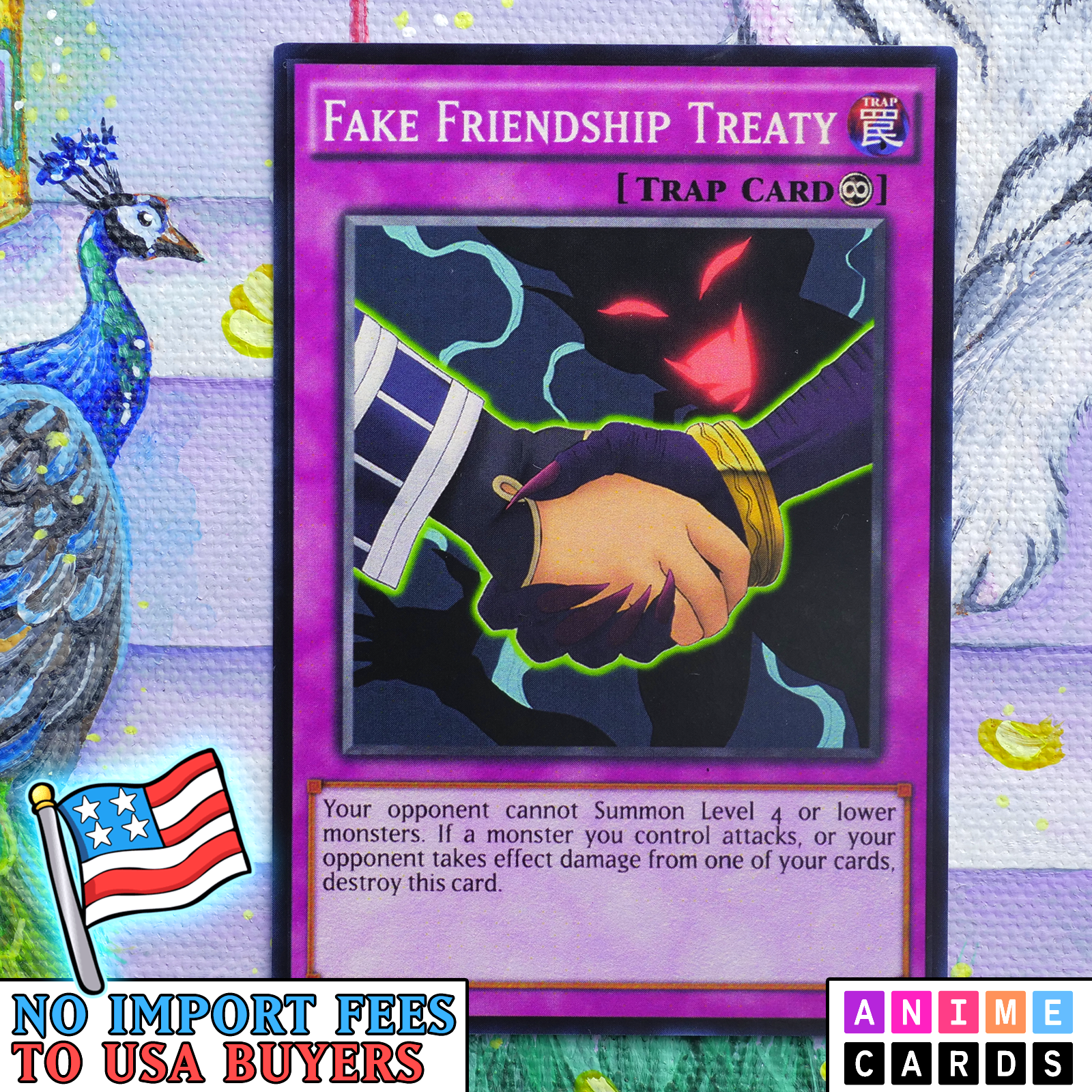 Fake Friendship Treaty ANIME EFFECT HOLO card
