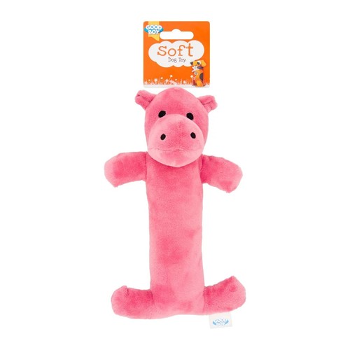 Good Boy Soft Pig Loofah Dog Toy