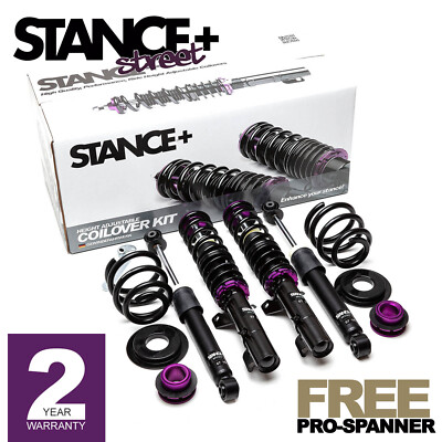 Stance+ Street Coilovers Kit VW Golf Mk4 1.8 T 2.0 2.3 V5 2.8 V6 1.9 TDi 4Motion