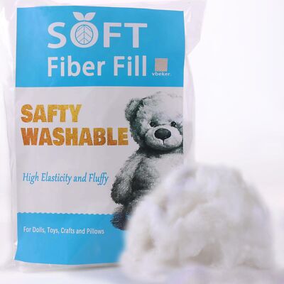 100g Polyfill Stuffing, Stuffing for Stuffed Animals, High Resilience Stuffin...