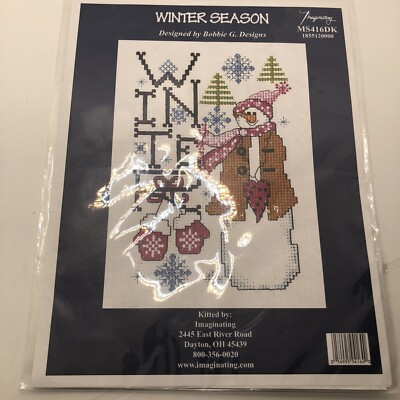 New Imaginating Bobby G. Designs Seasons Cross Stitch Pattern: Winter MS416DK