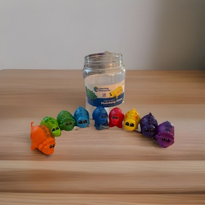 Learning Resources Snap-n-Learn Matching Dinos - 18 Pieces, New