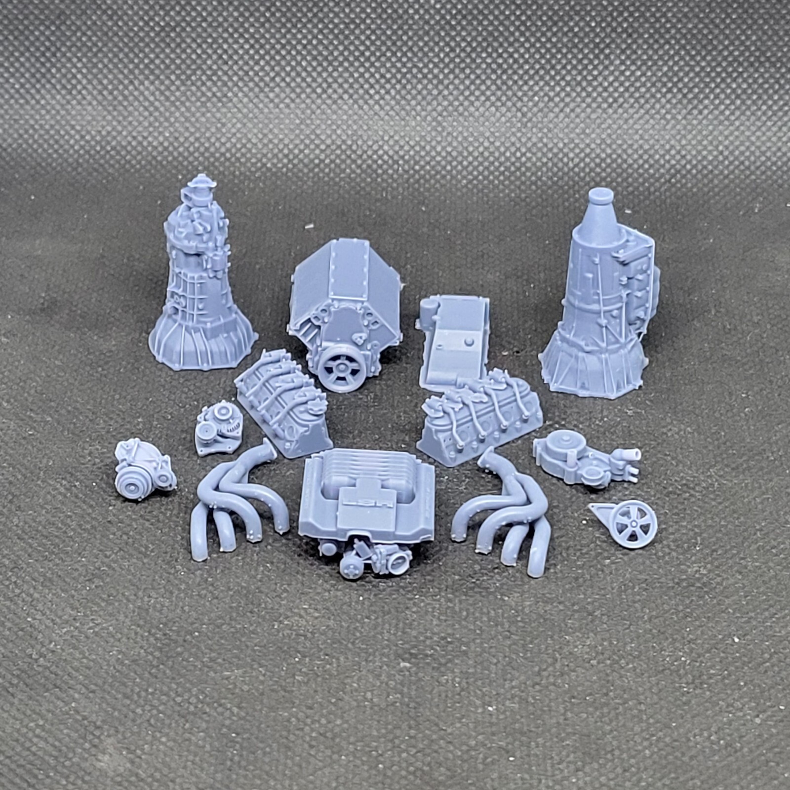 LSA Supercharged model engine resin 3D printed 1:24-1:8 scale