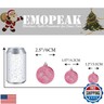 Emopeak 24Pcs Christmas Balls Ornaments for Xmas Christmas Tree - 4 Style Shatterproof Christmas Tree Decorations Hanging Ball for Holiday Wedding Party Decoration (Pink, 1.6