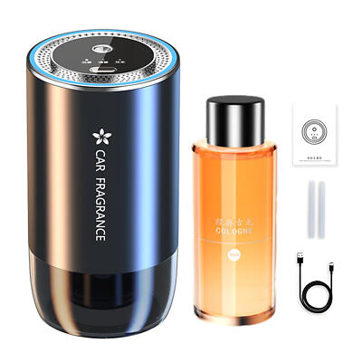 Car Cup Holder Diffuser USB Rechargeable Perfume Air Freshener Fragrance Oil 