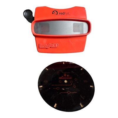 Image3D Red Retro Viewer Made In The USA With Film Fast Ship Retro