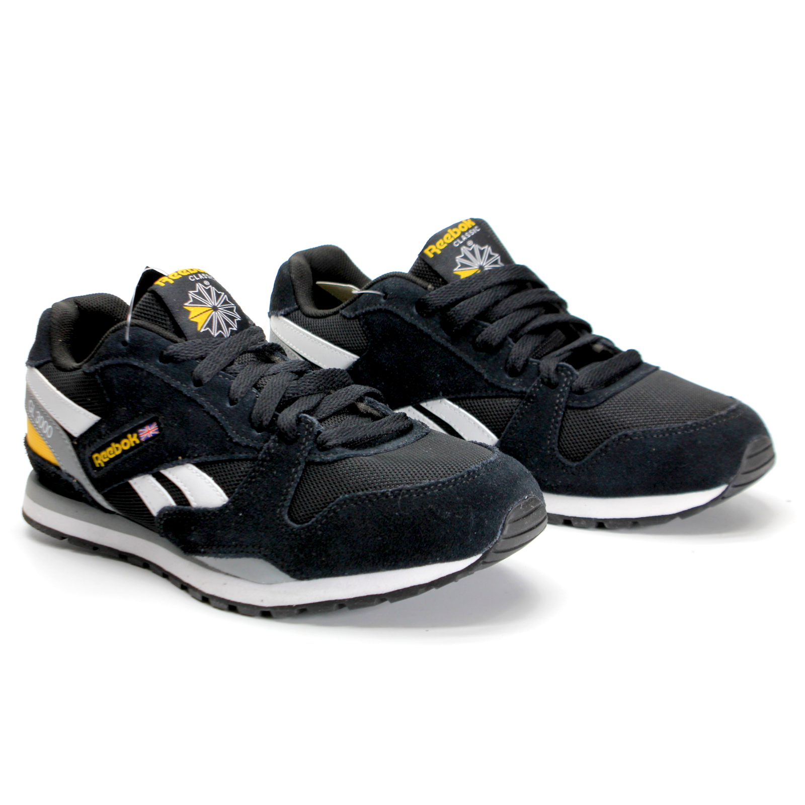 Reebok GL 3000 Classic Youth Low Top Athletic Shoe Black
