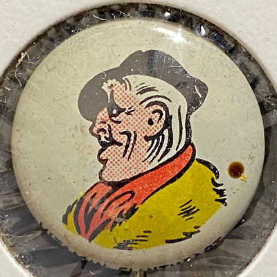 Vitamin Flintheart Kellogg's Pep Pinback Cereal Premium Prize c1945-46
