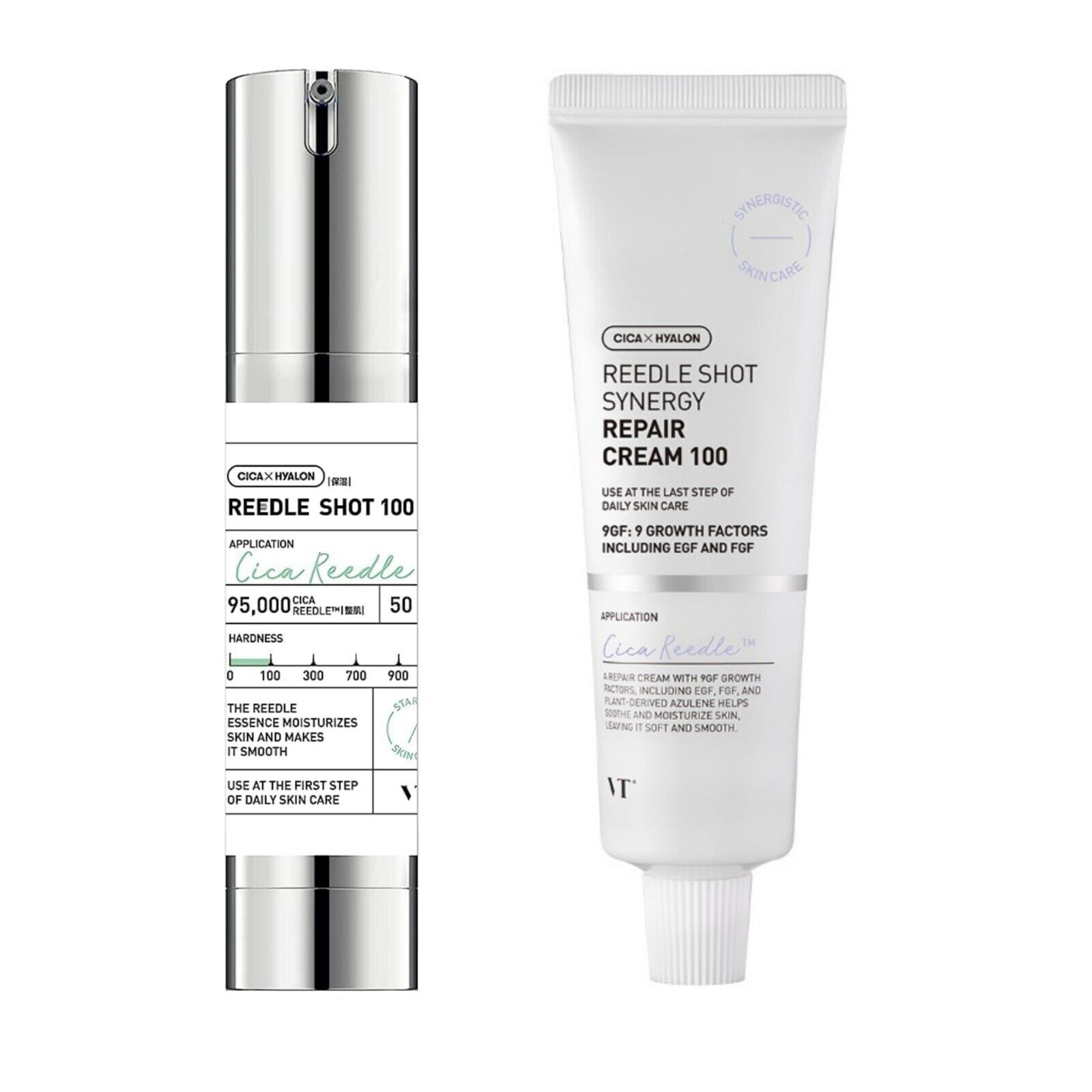 VT COSMETICS Cica Reedle Shot 100 1.69Fl Oz and Synergy Repair Cream 100 50ml VT COSMETICS Cica Reedle Shot 100 1.69Fl Oz and Synergy Repair Cream 100 50ml