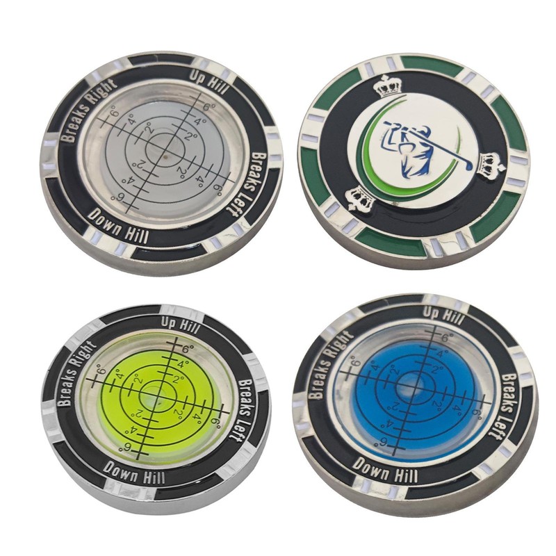 Golf Ball Marker Spirit Level Putting Alignment Aid Golf Ball Marker