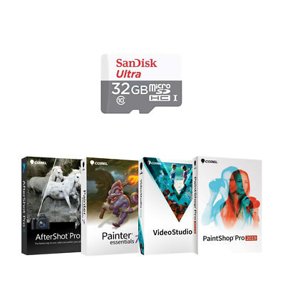 SanDisk Ultra 32GB 100MB/s UHS-I Class 10 microSDHC Card with Corel Deluxe Photo