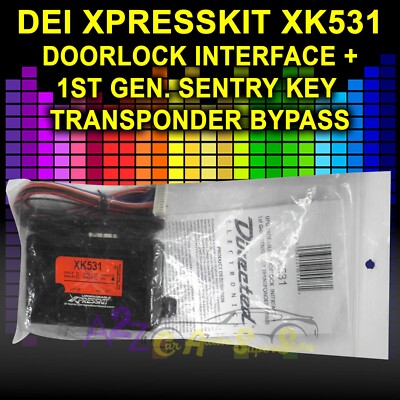 DEI XK531 UPGRADABLE DOORLOCK INTERFACE + 1st Gen. SENTRY KEY TRANSPONDER BYPASS
