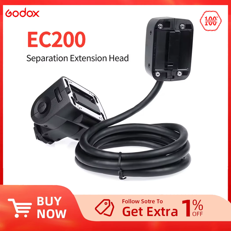 EC200 EC200II AD200PROII AD200 Remote Separation Extension Head with Hot Shoe fo