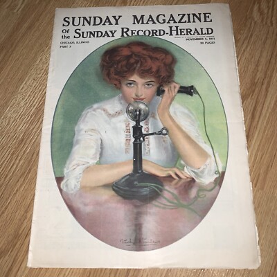 Vintage Sunday Magazine Chicago November 5 1911 Record Herald