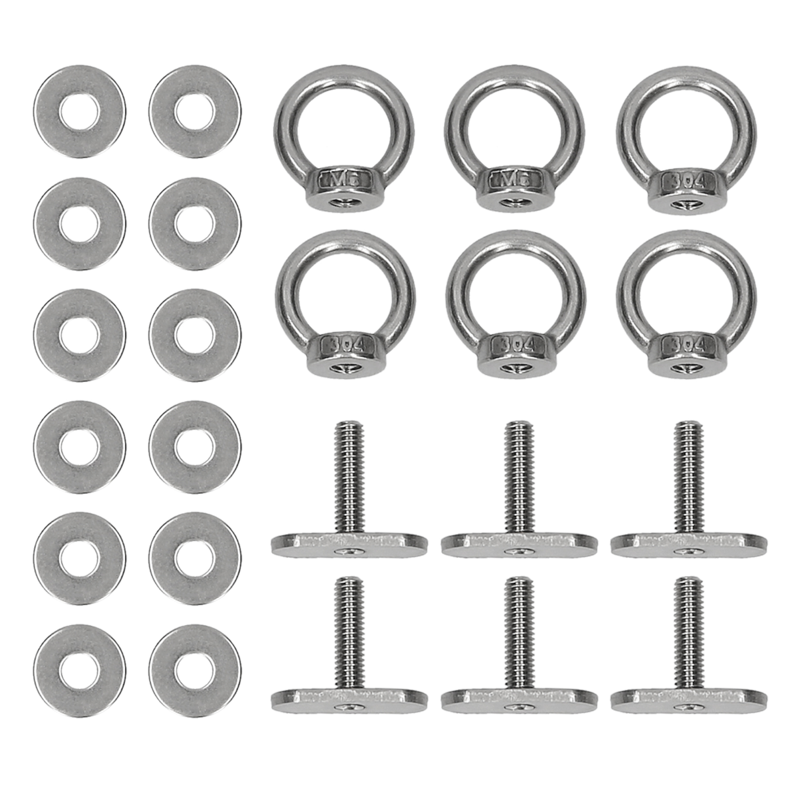 Rail Track Mount Tie Down Eyelet Track Rail Adapter For Fishing Kayaks Boa