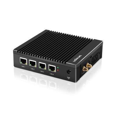 Micro Firewall Appliance in-tel N3700 Quad Core, Fanless Mini PC 4 in-tel 2.5...