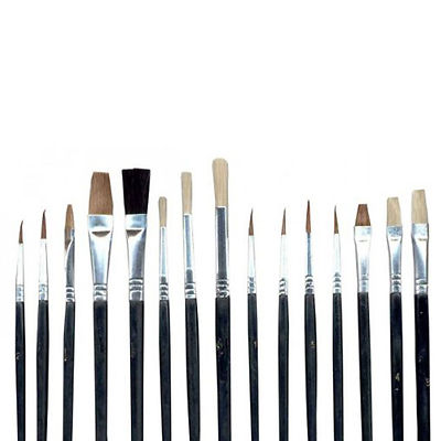 Pinsel Künstlerpinsel Malpinsel-Set Malen 15 tlg Pinselset