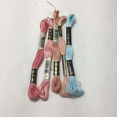 DMC Floss Lot Embroidery Thread Skeins 5 Set No Duplicates