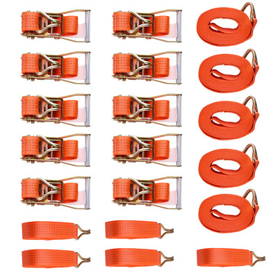 10 pcs Ladungssicherung Zurrgurt Langhebel Spanngurt 8m 5t Langhebelratsche