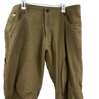 KUHL REVOLVR Pants Mens 38 x 34 Khaki Hiking Nylon Blend Outdoor Revolver  Rogue