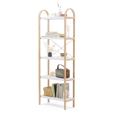Umbra 1016840 Bellwood 24''W 5 Shelf Wood Shelving Unit - White