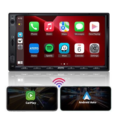 ATOTO 7IN F7WE 2DIN Car Stereo Bluetooth GPS Radio Wireless Android Auto CarPlay