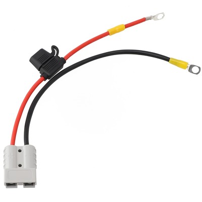 Connector Charging Cable Kit Fuse 10A M8 30CM 50Amp Battery For Anderson