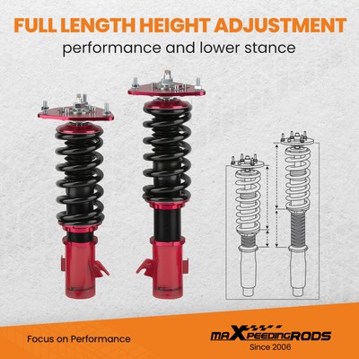 MaXpeedingrods Coilover 24 Way Damper Suspension For Subaru Impreza WRX 02-07