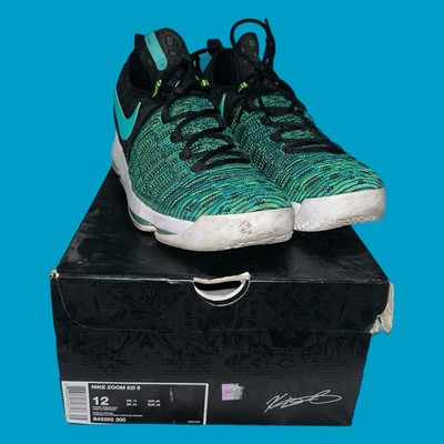 NIKE 2016 Zoom KD 9 Bird Of Paradise SNEAKERS in Jade x Black MEN S Size 12 US