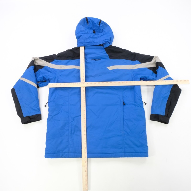 Rare VTG SPYDER Striped Full Zip Windbreaker Jacket 2000s