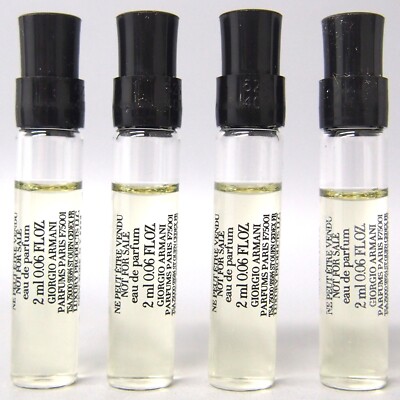 4 pACK  Armani Prive Bois D Encens EDP Sample Dabber 2ml/0.06floz, 8ML TTL .24OZ