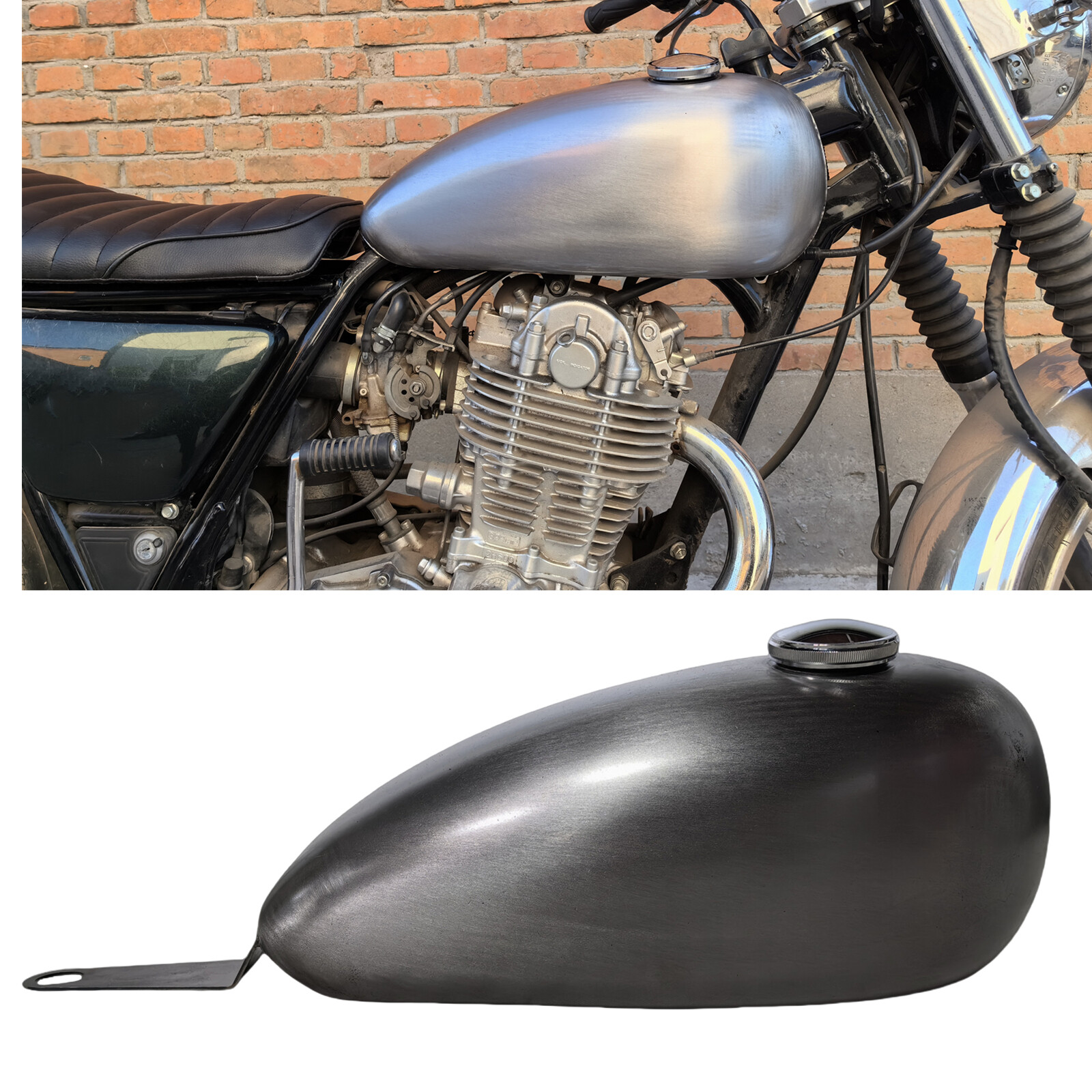 sr400タンク 9L Motorcycle Fuel Tank Gas Tank With Oil Cap For YAMAHA SR400