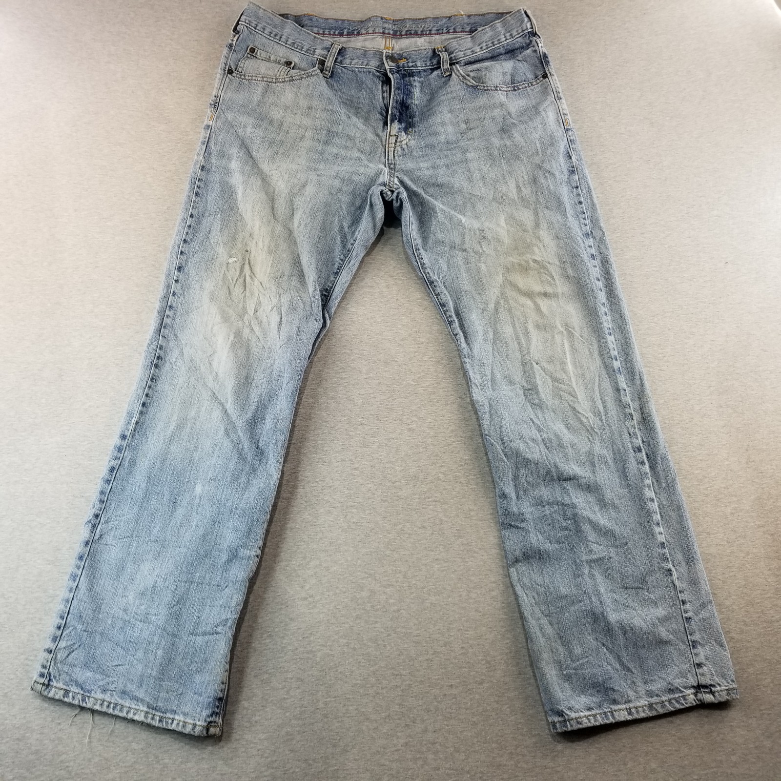 Old Navy Jeans Men's Sz 38X34  Blue Wash Straight Relaxed Work VTG 100% Cotton
