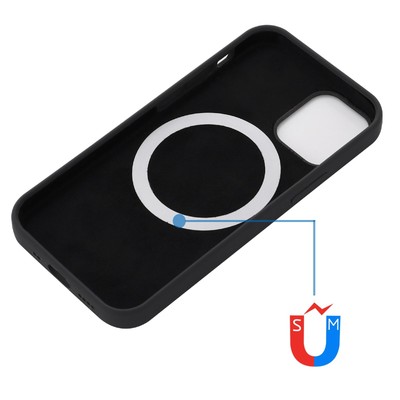 Premium Real Inner Magnetic liquid jel Silicone Case for Apple iPhone 12 Pro USA