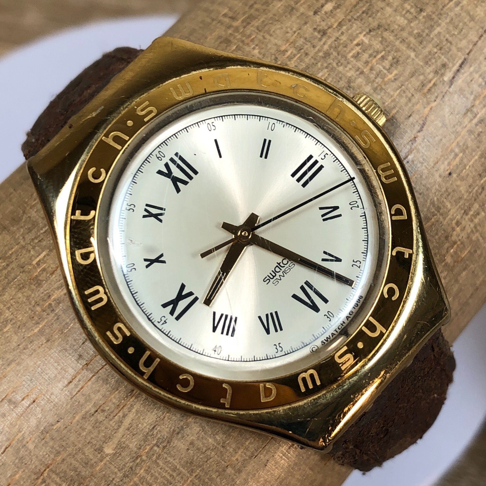 Vintage Ladies SWATCH IRONY AG 1999 1990s Swiss Stainless