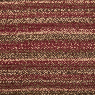 VHC Brands TableRunner Cider Mill Jute Primitive 13x36 Oval Stripe Kitchen Decor