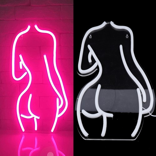 Lady's Back Fashion Wall Light Artwork Decor Lamp W/ Usb
