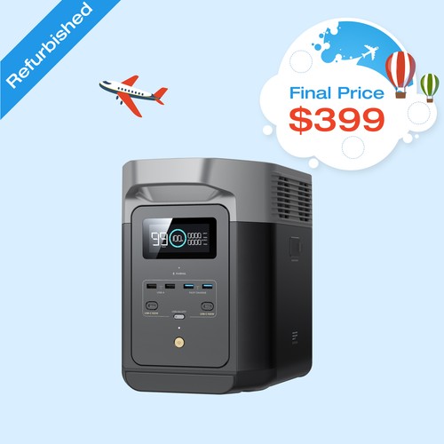 EcoFlow DELTA 2 Portable Power Station 1024Wh Certified