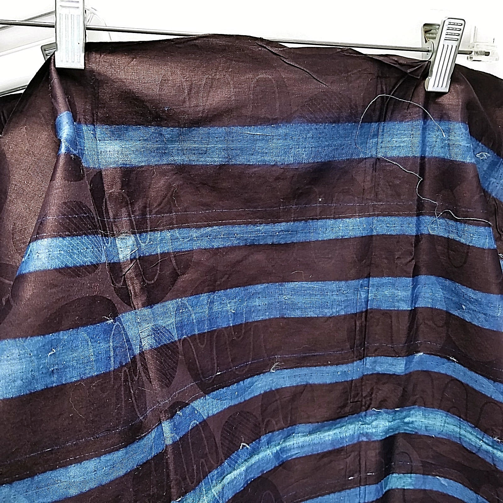 Guinea West Africa Indigo Blue Fabric Wrapper 49x62 8.2oz Hand Woven Hand Dyed