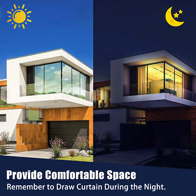 Single Way Mirror Window Film Heat UV Reflective Privacy Protect Tint Foil Home